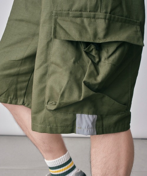 SETUP7（セットアップセブン）の「【SETUP7】マルチポケットカーゴハーフパンツ SCCH011（カーゴパンツ・メンズ・ブラック/ベージュ/グリーン・4/5）」の4枚目の写真
