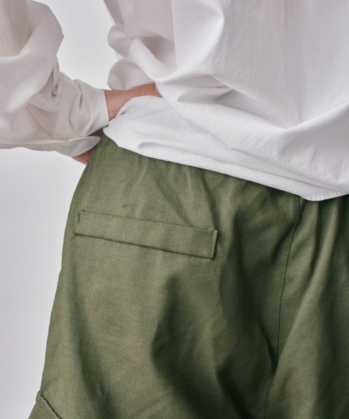 SETUP7（セットアップセブン）の「【SETUP7】マルチポケットカーゴハーフパンツ SCCH011（カーゴパンツ・メンズ・ブラック/ベージュ/グリーン・4/5）」の5枚目の写真