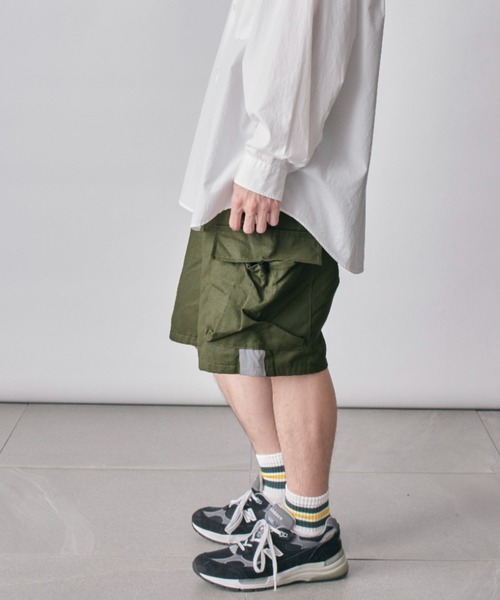 セール】【SETUP7】マルチポケットカーゴハーフパンツ SCCH011（カーゴ