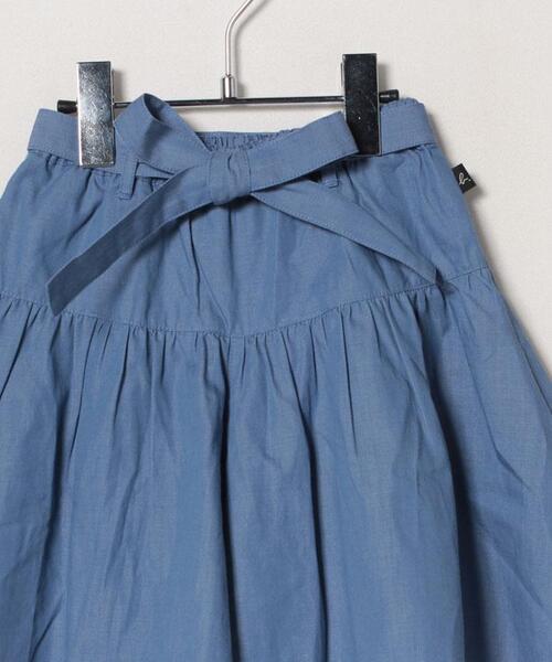 agnes b.(アニエスベー)の「TBE0 E JUPE CULOTTE キッズ シャンブレーキュロットスカート(その他パンツ・キッズ・ブルー系その他・4YEAR)」の7枚目の写真