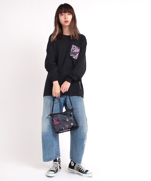 RNA（アールエヌエー）の「E4702 PINK MOTELサコッシュ（ショルダーバッグ・レディース・ブラック×ライム/ブラック・FREE）」の6枚目の写真