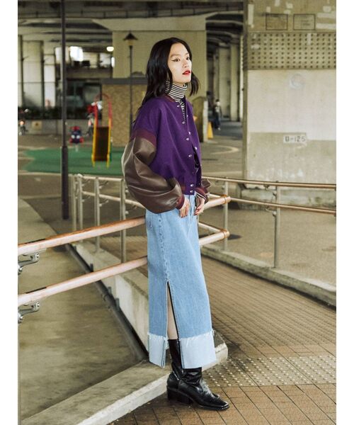 jouetie（ジュエティ）の「ベーシックスタジャン【セットアップ対応】（その他アウター・レディース・ブラック/ベージュ/パープル/グリーン・MEDIUM）」の20枚目の写真