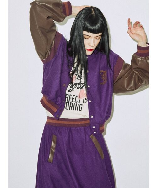 jouetie（ジュエティ）の「ベーシックスタジャン【セットアップ対応】（その他アウター・レディース・ブラック/ベージュ/パープル/グリーン・MEDIUM）」の16枚目の写真