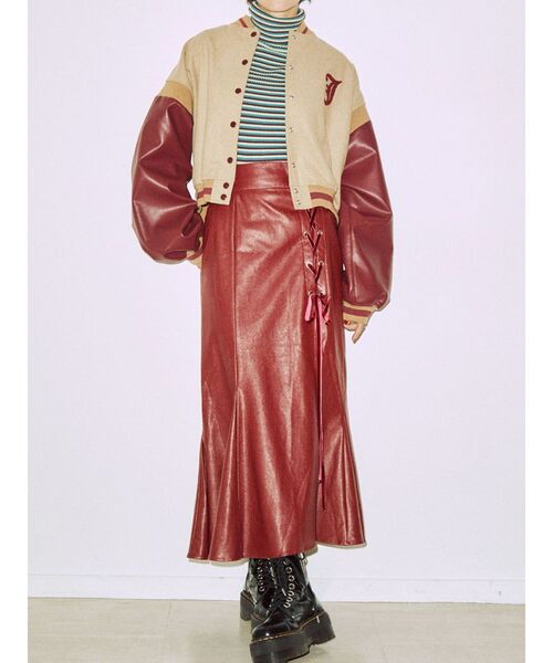 jouetie（ジュエティ）の「ベーシックスタジャン【セットアップ対応】（その他アウター・レディース・ブラック/ベージュ/パープル/グリーン・MEDIUM）」の9枚目の写真