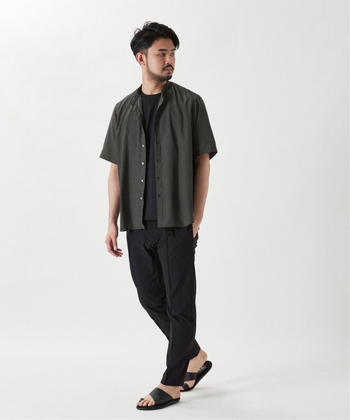 EDIFICE(エディフィス)の「《再入荷》シャンブレー ダブルニット Tシャツ(Tシャツ/カットソー・メンズ・カーキ/ネイビー/ブラック/ベージュ/ベージュ系その他・LARGE/SMALL/MEDIUM)」の8枚目の写真