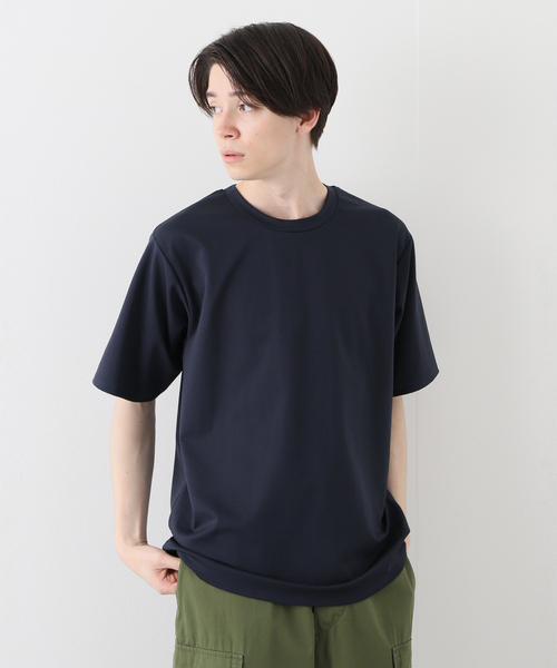 EDIFICE(エディフィス)の「《再入荷》シャンブレー ダブルニット Tシャツ(Tシャツ/カットソー・メンズ・カーキ/ネイビー/ブラック/ベージュ/ベージュ系その他・LARGE/SMALL/MEDIUM)」の16枚目の写真