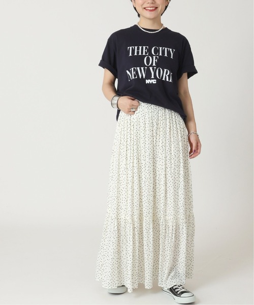 B.C STOCK(ベーセーストック)の「ドットティアードスカート(スカート・レディース・ホワイト/ブラック/キャメル・FREE)」の19枚目の写真