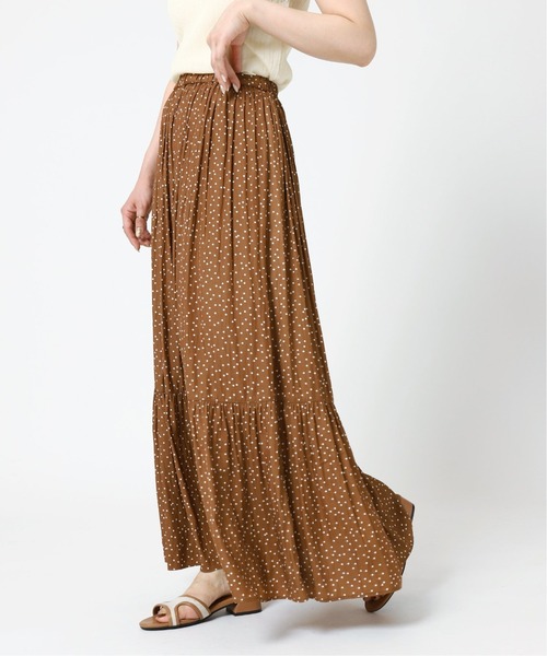 B.C STOCK(ベーセーストック)の「ドットティアードスカート(スカート・レディース・ホワイト/ブラック/キャメル・FREE)」の20枚目の写真