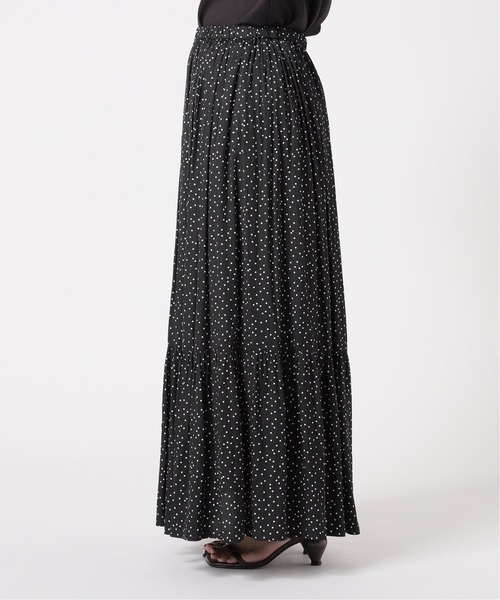 B.C STOCK(ベーセーストック)の「ドットティアードスカート(スカート・レディース・ホワイト/ブラック/キャメル・FREE)」の11枚目の写真