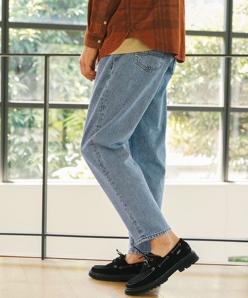 BAYFLOW（ベイフロー）の「オールドスクールテーパードデニム（デニムパンツ・メンズ・ライトブルー/グレー・MEDIUM/LARGE）」の5枚目の写真