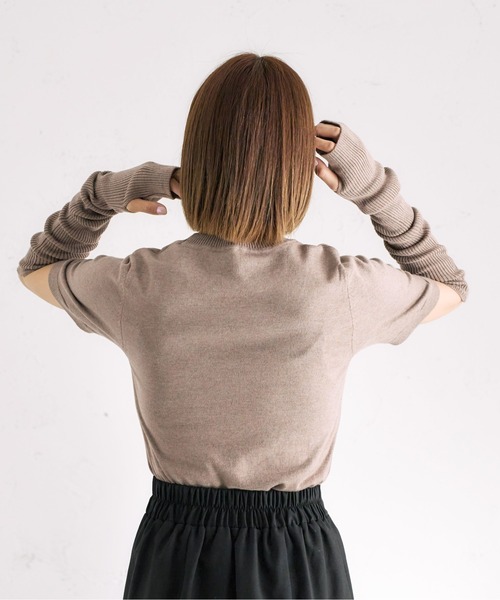 fupel（フぺル）の「アームウォーマーニットSET（アームカバー・レディース・オフホワイト/オレンジ/ブルー/モカ・FREE）」の14枚目の写真