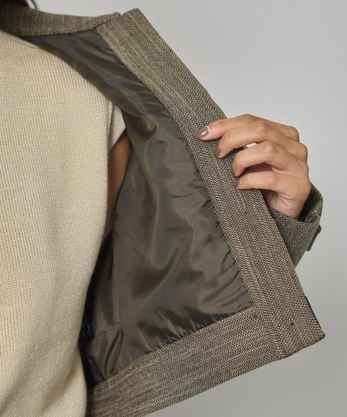 PUBLIC TOKYO（パブリックトウキョウ）の「【セットアップ対応】ボンディングショートブルゾン（ブルゾン・レディース・ブラック・FREE）」の9枚目の写真