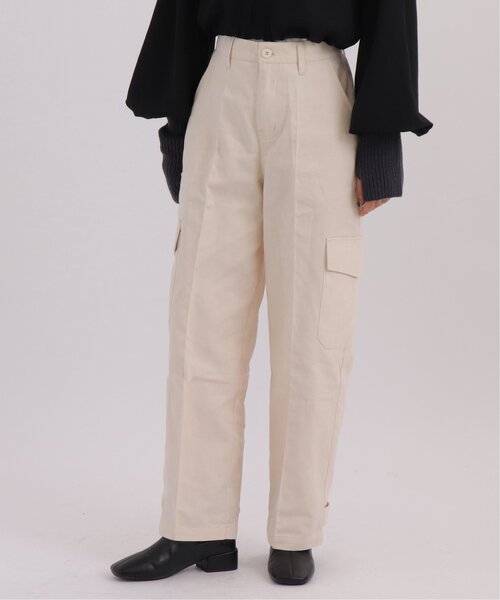 RAY CASSIN（レイカズン）の「ツイルワークジョガーパンツ（その他パンツ・レディース・カーキ/キナリ・FREE）」の14枚目の写真