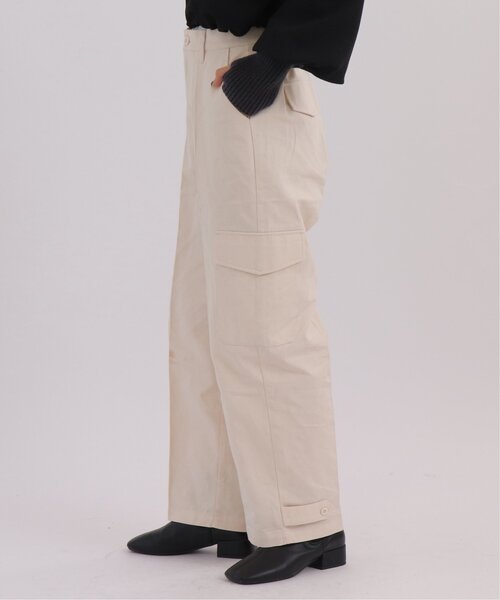 RAY CASSIN（レイカズン）の「ツイルワークジョガーパンツ（その他パンツ・レディース・カーキ/キナリ・FREE）」の15枚目の写真