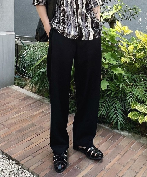 Figments(フィグメンツ)の「イージースラックス(スラックス・レディース・ブラック/グレー・MEDIUM/LARGE)」の1枚目の写真