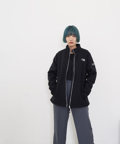 THE NORTH FACE(ザノースフェイス)の「【 海外流通モデル 】 THE NORTH FACE / ザ ノースフェイス W’s LOYALTION ZIP UP フリース ボア ジップアップ ブルゾン ジャケット(ブルゾン・レディース・ブラック/アイボリー・LARGE/MEDIUM/X-LARGE)」の7枚目の写真