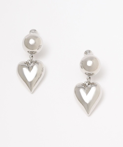 A part by（アパートバイ）の「【WEB限定】ハートイヤリング　163466（イヤリング・レディース・シルバー・FREE）」の4枚目の写真