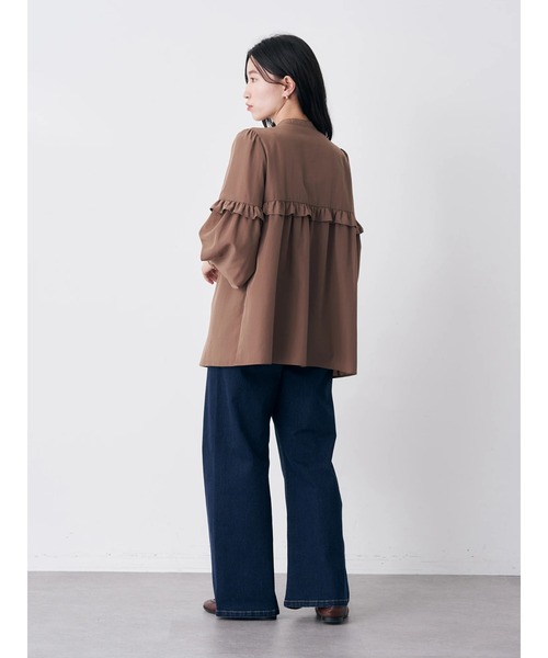 earth music&ecology（アースミュージックアンドエコロジー）の「ピンタックブラウス（シャツ/ブラウス・レディース・ブラウン/アイボリー/ラベンダー・FREE）」の12枚目の写真