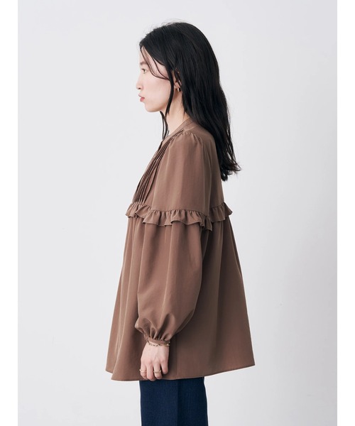 earth music&ecology（アースミュージックアンドエコロジー）の「ピンタックブラウス（シャツ/ブラウス・レディース・ブラウン/アイボリー/ラベンダー・FREE）」の20枚目の写真