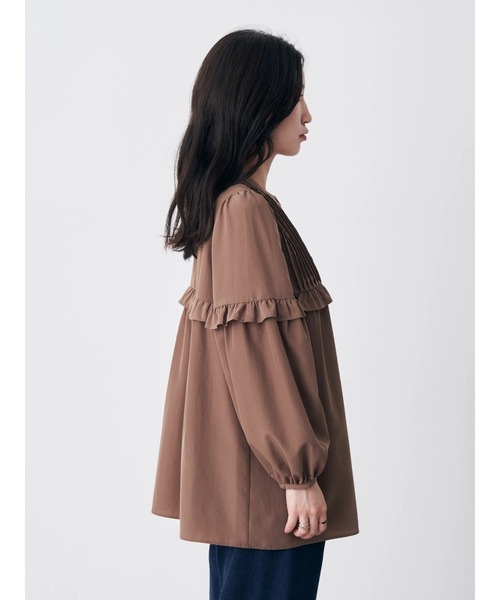 earth music&ecology（アースミュージックアンドエコロジー）の「ピンタックブラウス（シャツ/ブラウス・レディース・ブラウン/アイボリー/ラベンダー・FREE）」の21枚目の写真