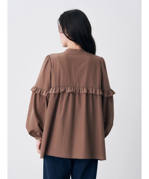 earth music&ecology（アースミュージックアンドエコロジー）の「ピンタックブラウス（シャツ/ブラウス・レディース・ブラウン/アイボリー/ラベンダー・FREE）」の22枚目の写真