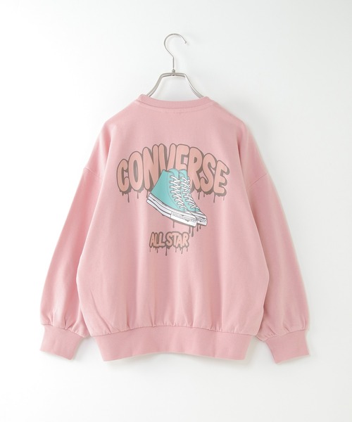 CONVERSE ALL STAR(コンバースオールスター)の「【キッズ】CONVERSE コンバース ドルマントレーナー(130~160cm)(スウェット・キッズ・ピンク/ライトベージュ・130/140/150/160)」の13枚目の写真