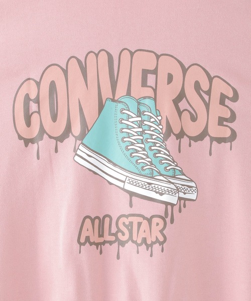 CONVERSE ALL STAR(コンバースオールスター)の「【キッズ】CONVERSE コンバース ドルマントレーナー(130~160cm)(スウェット・キッズ・ピンク/ライトベージュ・130/140/150/160)」の10枚目の写真