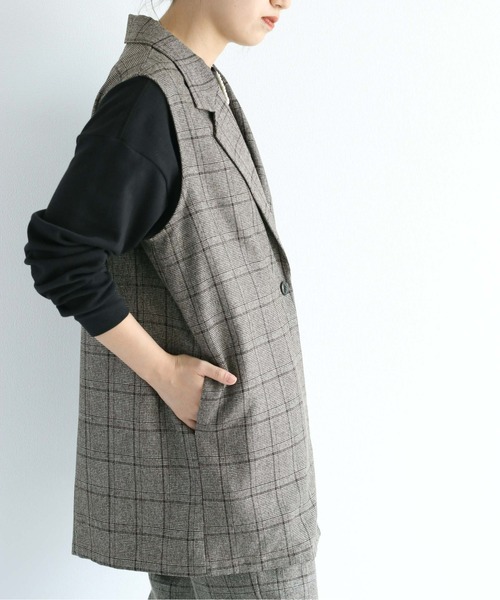 cepo（セポ）の「チェック テーラーベスト セットアップ可能（ベスト