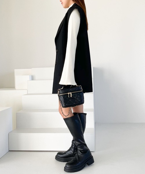 Heather（ヘザー）の「アソートテーラードジレ  165272（ベスト・レディース・オフホワイト/ブラック・FREE）」の5枚目の写真