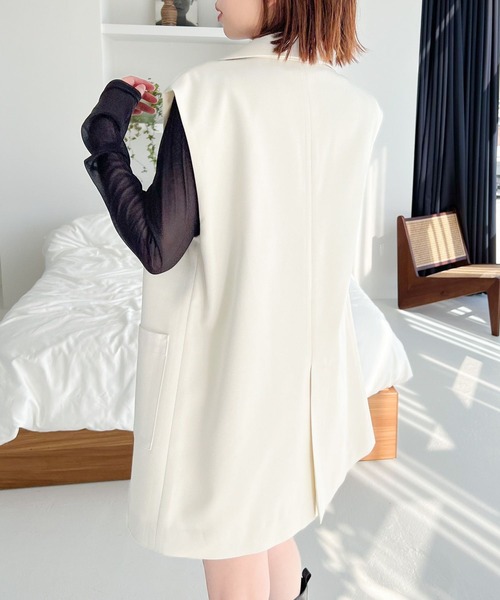 Heather（ヘザー）の「アソートテーラードジレ  165272（ベスト・レディース・オフホワイト/ブラック・FREE）」の11枚目の写真