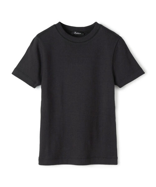EDITION(エディション)の「COTTON MODAL コットンレーヨン ハーフスリーブトップス(Tシャツ/カットソー・レディース・ホワイト/ブラック/カーキ・FREE)」の3枚目の写真