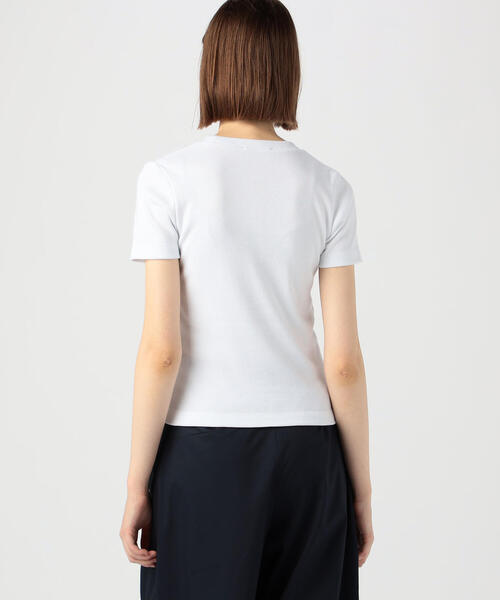 EDITION(エディション)の「COTTON MODAL コットンレーヨン ハーフスリーブトップス(Tシャツ/カットソー・レディース・ホワイト/ブラック/カーキ・FREE)」の17枚目の写真