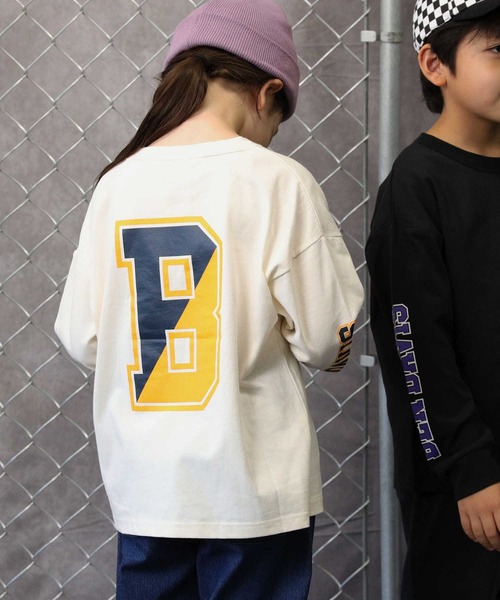 BEN DAVIS(ベンデイビス)の「【BEN DAVIS】袖プリントロンT(Tシャツ/カットソー・キッズ・オフホワイト/ブラック・130/160/120/105/140/150)」の4枚目の写真