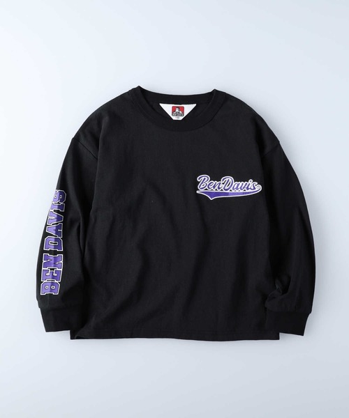 BEN DAVIS(ベンデイビス)の「【BEN DAVIS】袖プリントロンT(Tシャツ/カットソー・キッズ・オフホワイト/ブラック・130/160/120/105/140/150)」の5枚目の写真