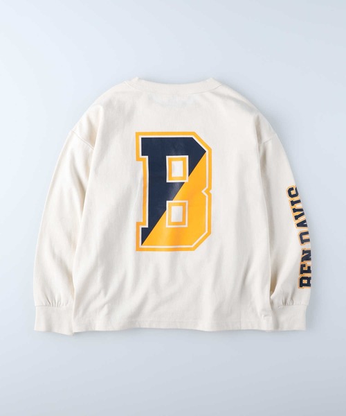 BEN DAVIS(ベンデイビス)の「【BEN DAVIS】袖プリントロンT(Tシャツ/カットソー・キッズ・オフホワイト/ブラック・130/160/120/105/140/150)」の12枚目の写真