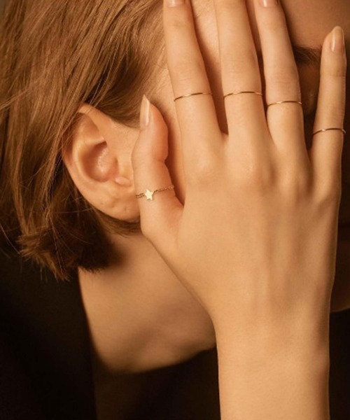 les bonbon(ルボンボン)の「【les bon bon】starlight chain ring BOB212(リング・レディース・ゴールド・11/9/3/5/13)」の6枚目の写真