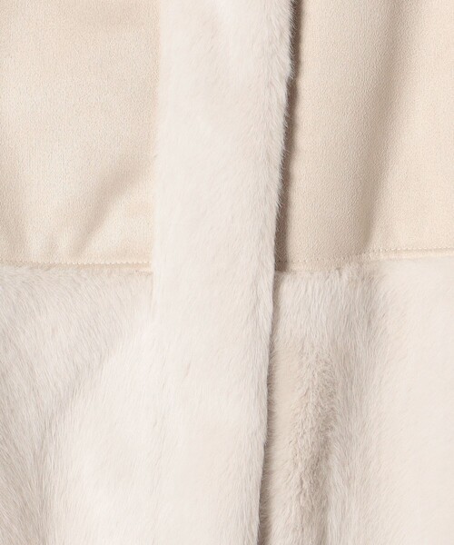 SHIPS（シップス）の「*フェイクムートンショートコート◆（ムートンコート・レディース・ナチュラル/ベージュ系・ONE SIZE）」の4枚目の写真
