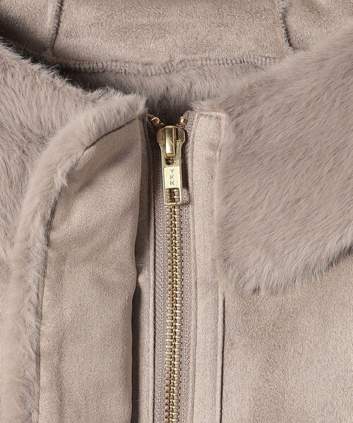 SHIPS（シップス）の「*フェイクムートンショートコート◆（ムートンコート・レディース・ナチュラル/ベージュ系・ONE SIZE）」の9枚目の写真