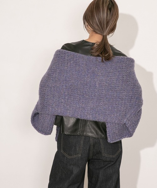 KBF（ケイビーエフ）の「フェイクレザーブラウス（シャツ/ブラウス・レディース・オリーブ/ブラック/ブラウン・ONE）」の7枚目の写真