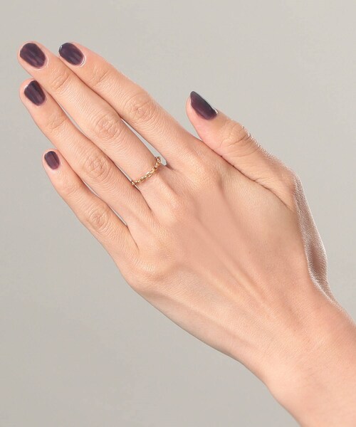 COCOSHNIK（ココシュニック）の「シルバー チェーンリング ケーブルチェーン GP（リング・レディース・ホワイト系その他7・11/17/14）」の2枚目の写真