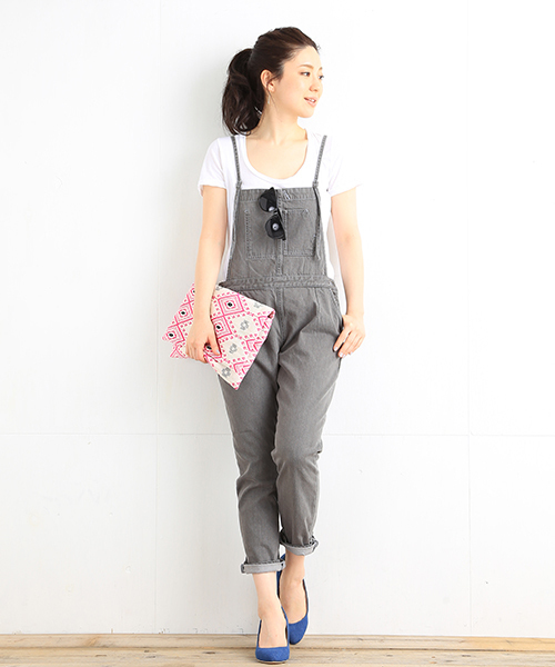 B:MING by BEAMS（ビーミングバイビームス）の「ビーミング by ビームス / デニムオールインワン（つなぎ/オールインワン・レディース・ブルー系その他/グレー・SMALL/MEDIUM）」の9枚目の写真