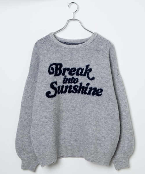 WEGO（ウィゴー）の「WEGO/ロゴビッグニットプルオーバー（ニット/セーター・レディース・グレー/ブルー・FREE）」の19枚目の写真