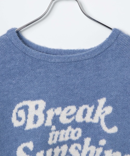 WEGO（ウィゴー）の「WEGO/ロゴビッグニットプルオーバー（ニット/セーター・レディース・グレー/ブルー・FREE）」の20枚目の写真