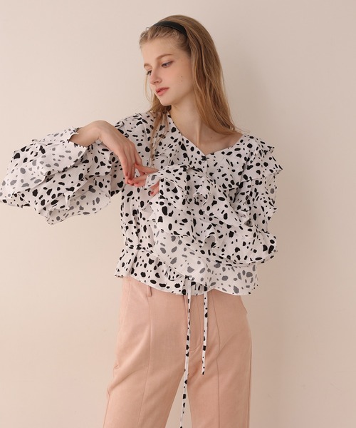 Seemi. byNICECLAUP（ シーミーバイナイスクラップ）の「【Seemi】Seemi.スウェードパンツ（スラックス・レディース・モカ/ピンク/アイボリー・FREE）」の18枚目の写真