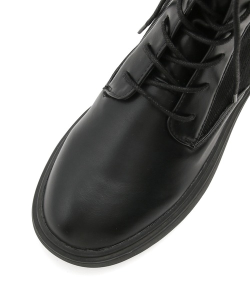 Juze（ジュゼ）の「レースアップボリュームソールブーツ（ブーツ・レディース・ブラック/カーキ・L/M）」の5枚目の写真