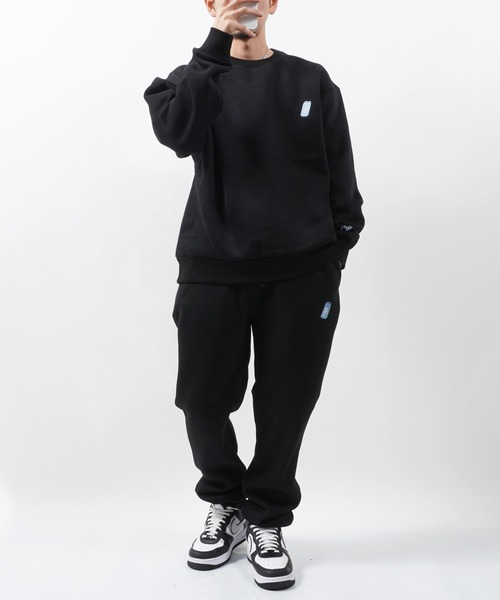 CHOOSE（チューズ）の「CHOOSE 裏起毛 カン刺繍 スウェットパンツ【セットアップ対応】 / イージーパンツ パンツ（スウェットパンツ・メンズ・ネイビー/ブラック/グレー・M/L/XL）」の22枚目の写真