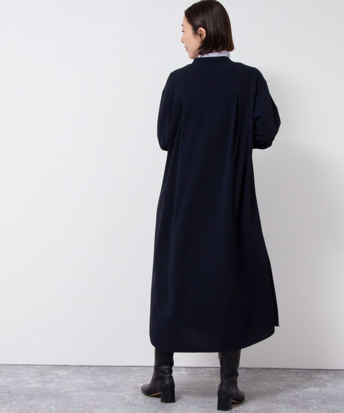 NOLLEY’S(ノーリーズ)の「カットジョーゼット・サイドタックシャツワンピース(シャツワンピース・レディース・ホワイト/ネイビー・FREE)」の21枚目の写真