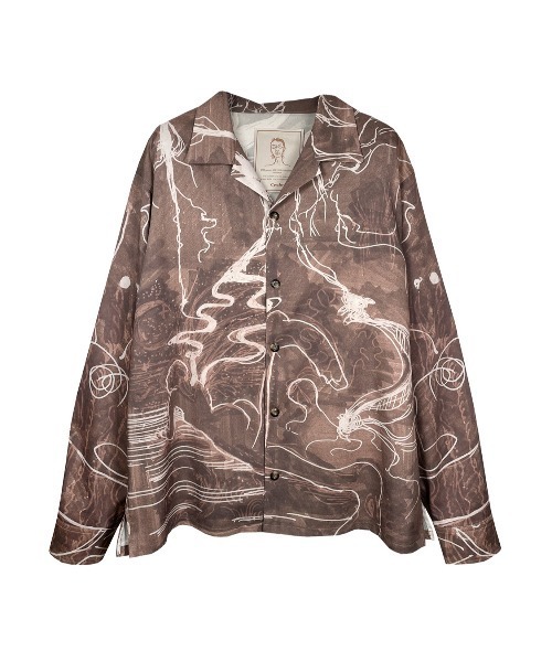 CYCLE(サイクル)の「【cycle by MYOB】KRISTINA TUZOVA DRAWING SHIRTS DREAM(シャツ/ブラウス・レディース・ブラウン/その他・FREE)」の1枚目の写真