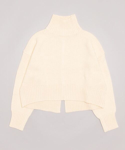 B:MING by BEAMS（ビーミングバイビームス）の「B:MING by BEAMS / バックスリット ハイネック ニット（ニット/セーター・レディース・オフホワイト/サックスブルー/レッド/ベージュ・FREE）」の18枚目の写真