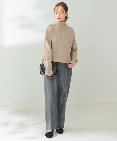 B:MING by BEAMS（ビーミングバイビームス）の「B:MING by BEAMS / バックスリット ハイネック ニット（ニット/セーター・レディース・オフホワイト/サックスブルー/レッド/ベージュ・FREE）」の10枚目の写真